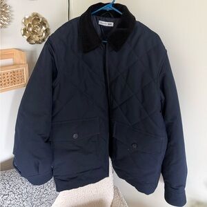 JW Anderson x Uniqlo Quilted Jacket – Navy – Corduroy Collar – Size L